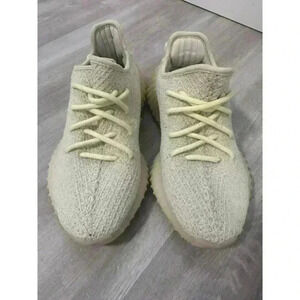 Adidas Yeezy Boost 350 v2 Butter‎ Athletic Shoe, Men Sz 6 Knit, Gum Sole